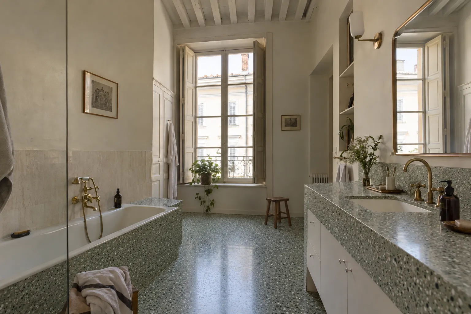 Le terrazzo dans votre salle de bain, inspiration