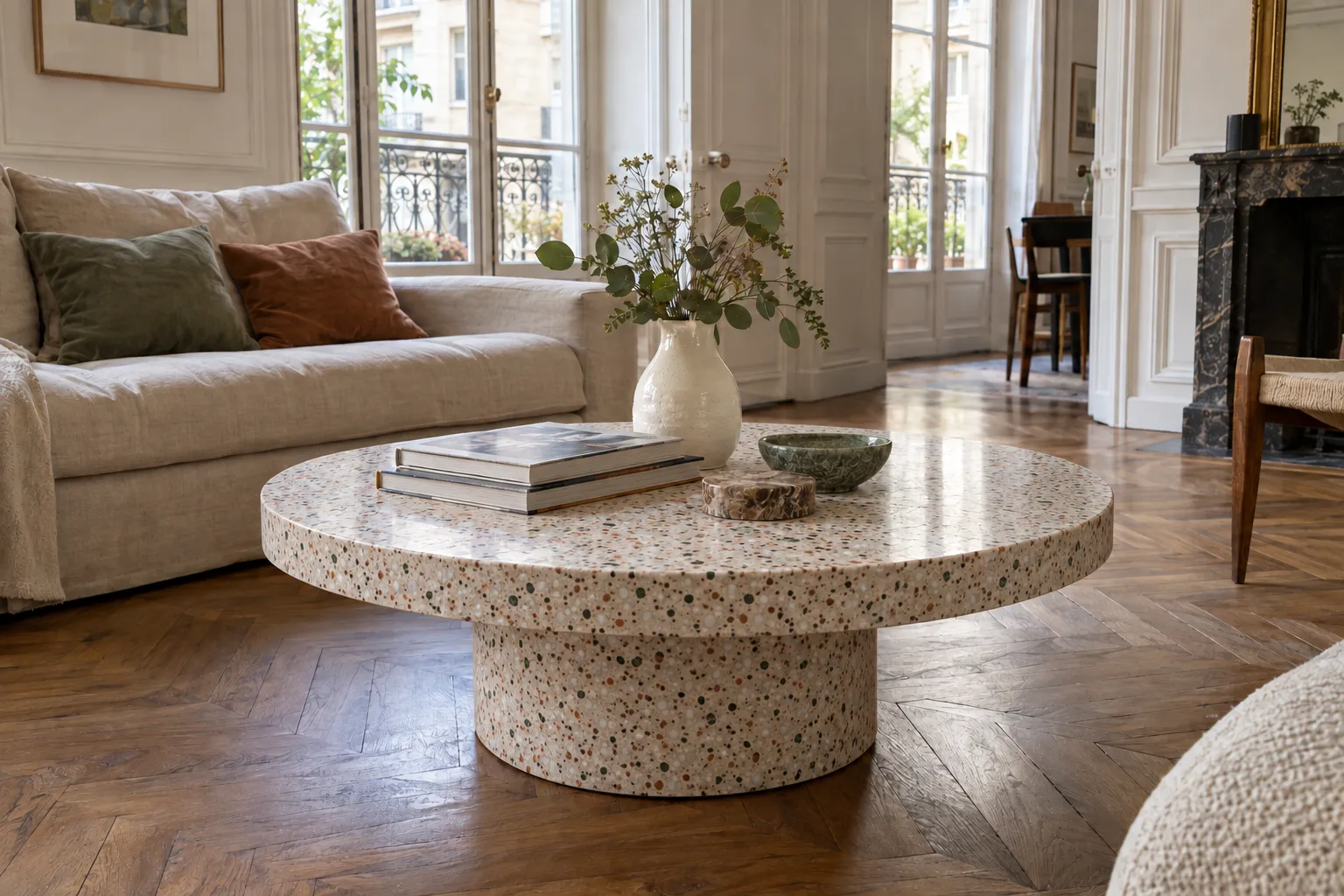 Tables basses & guéridons en terrazzo, inspiration