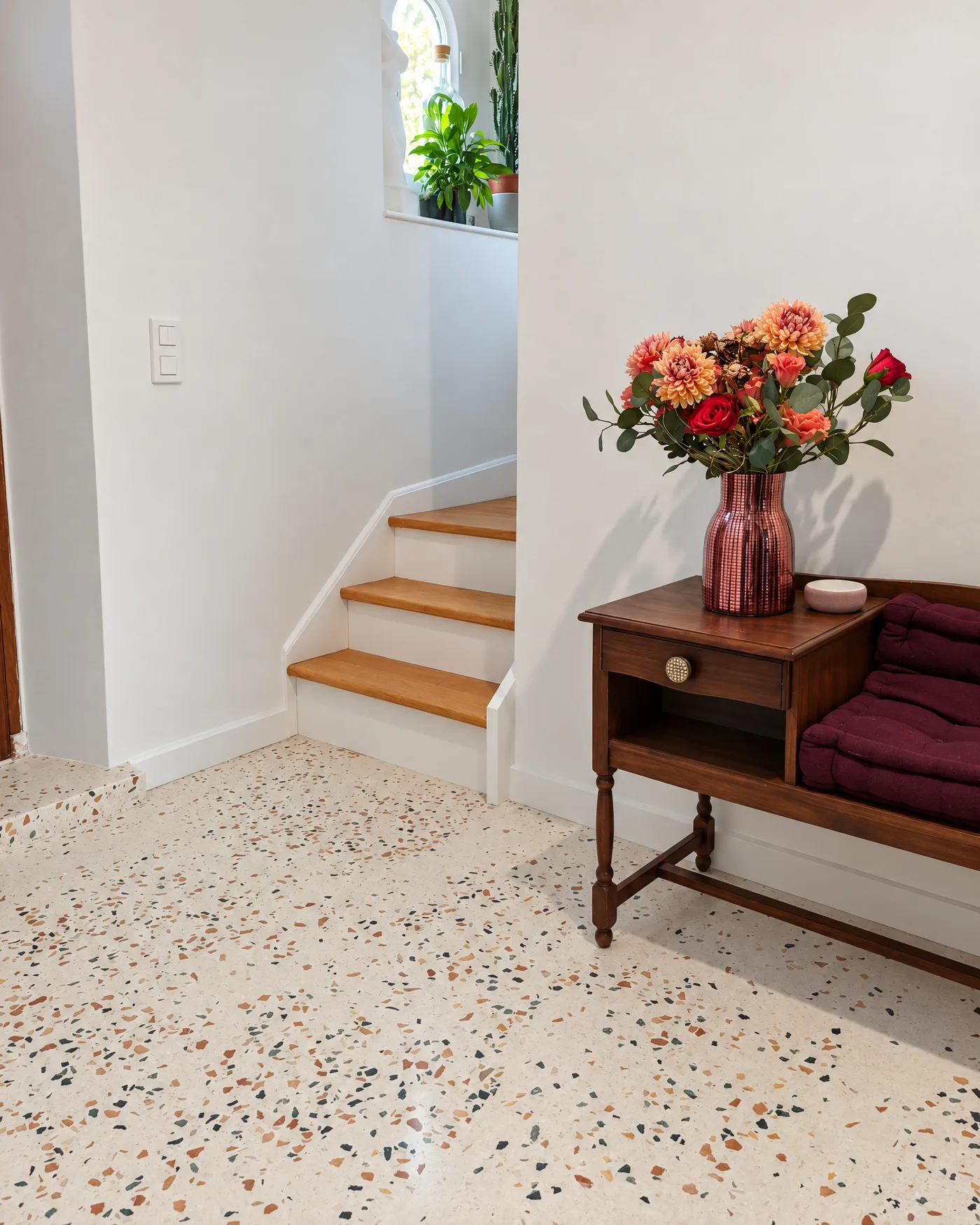 Réalisation LAJODE en terrazzo : Entrée, Reims
