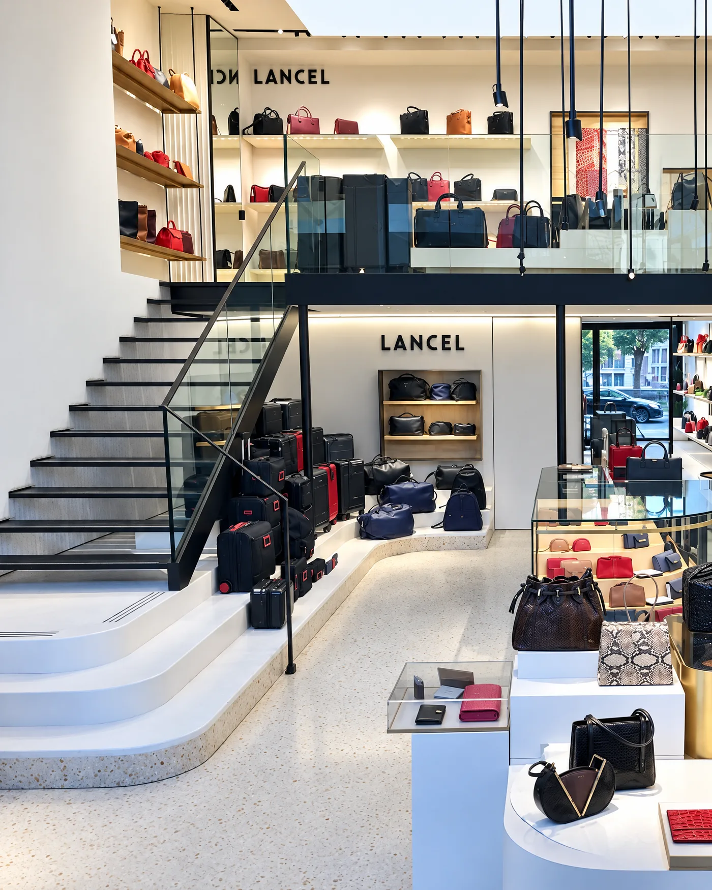 Réalisation LAJODE en terrazzo : Lancel, Cannes