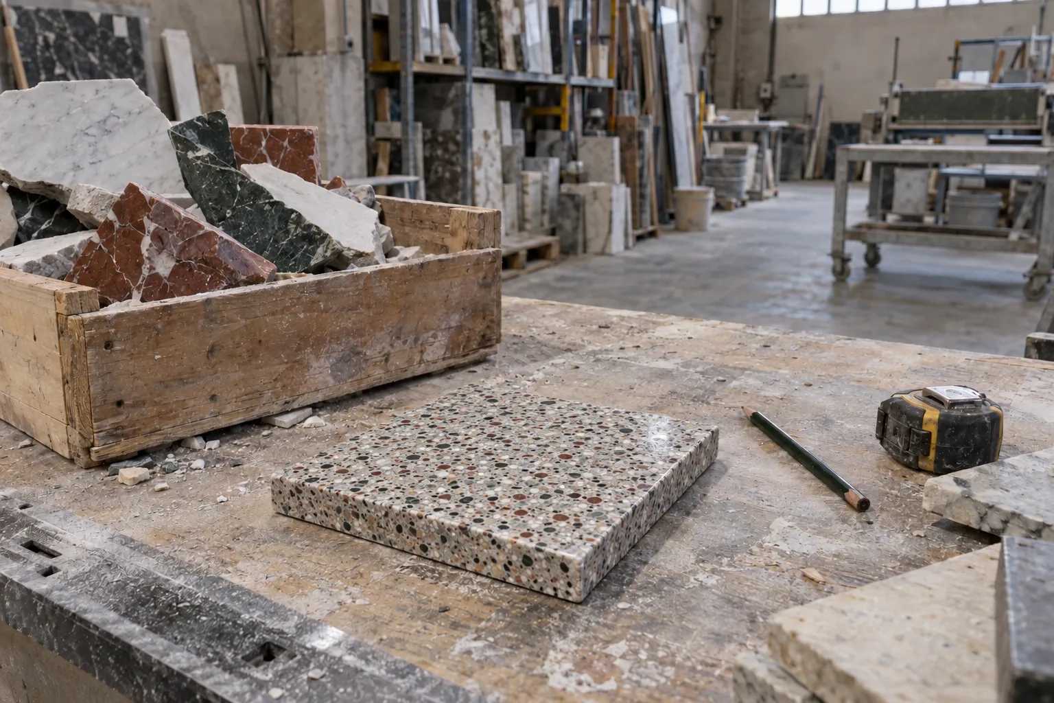 Inspiration terrazzo : Une seconde vie minérale